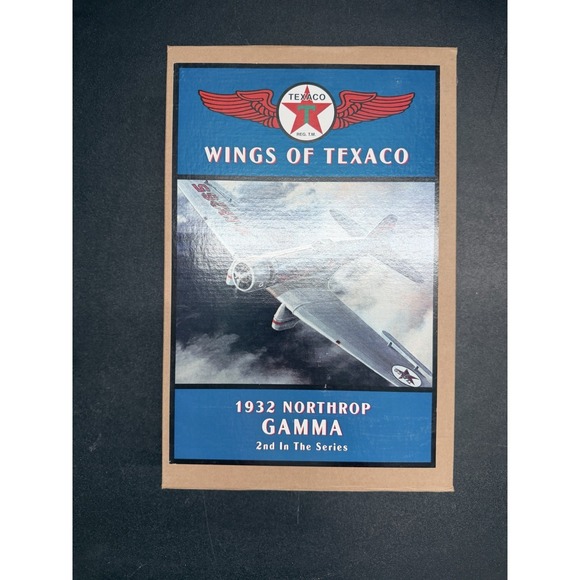Texaco Other - Texaco Wings 1932 Northrop Gamma Coin Bank Ertl 2nd Series w/ Box (m28)